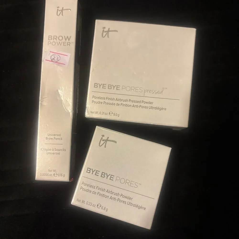 IT Cosmetics Brow Power & Bye Bye Pores Pressed Powder Set